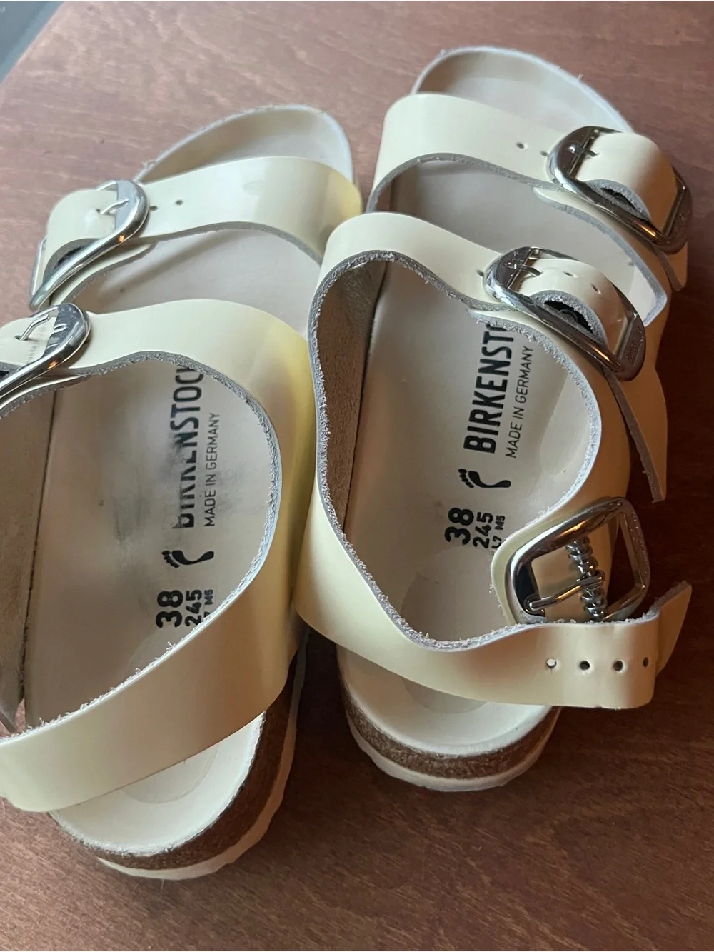 Birkenstock Women’s 38 Milano Sandals with Silver Buckles